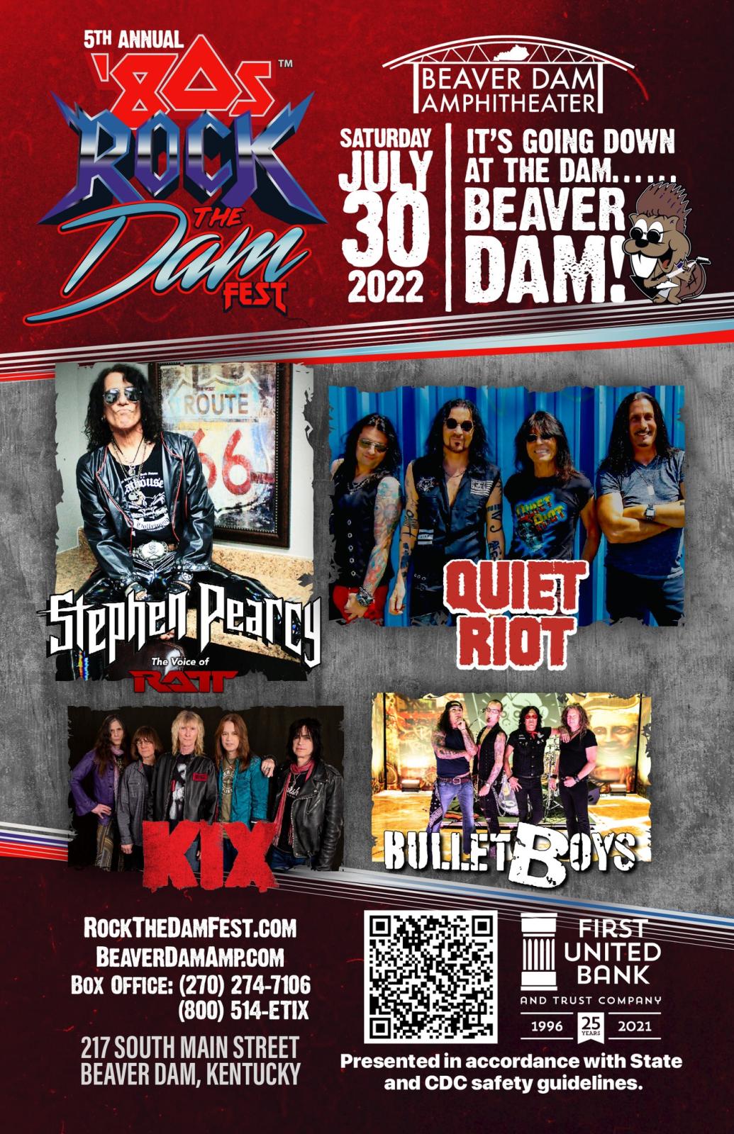 5th Annual Rock the DAM Concert Poster